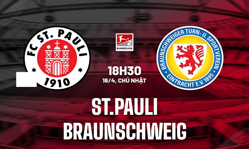 Kết quả hạng 2 Đức - Câu lạc bộ St. Pauli